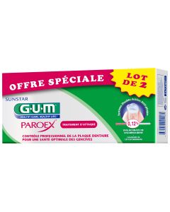 Dentifrice GUM Paroex 75 ml Lot de 2