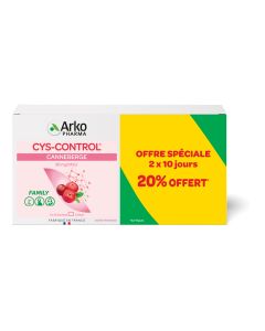 CYS-CONTROL  Confort Urinaire Canneberge, 40 sachets OFFRE SPECIALE