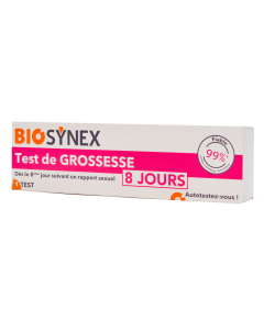 BIOSYNEX TEST DE GROSSESSE 8 jours