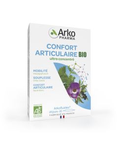 ARKOFLUIDES BIO Articulations Harpagophytum, Cassis, Ortie piquante, Saule blanc 20 amp. x 10 ml