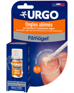 Urgo - Filmogel Ongles abîmés - Protège et Regénère - Action en profondeur pour renforcer - 3,3ml