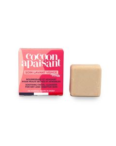 Cocoon apaisant Soin lavant visage solide peaux séches et sensibles 28ml