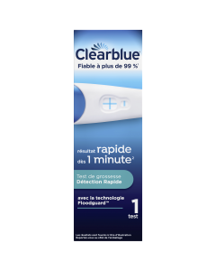 Test de grossesse Clearblue Détection Rapide, Kit avec 1 test