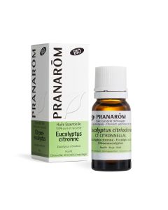 Pranarom - Eucalyptus Citronné BIO - Huile Essentielle Chémotypée - Muscles et Articulations - 100% Pure Et Naturelle - HECT - 10 ml