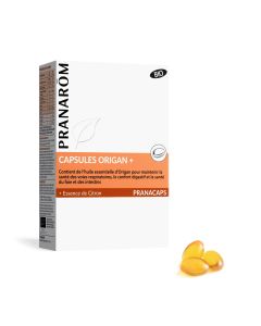 Pranarom - Pranacaps - Capsules Origan+ - Voies Respiratoires, Confort Digestif, Santé Du Foie & Des Intestins - Aux Huiles Essentielles Bio - 100% Naturelle Et Bio - HECT - 30 Capsules Prédosées