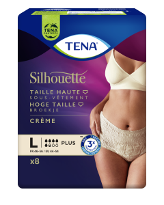 TENA Silhouette Plus Crème | Sous-vêtement absorbant taille haute