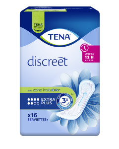 Serviettes TENA Discreet Extra Plus x16
