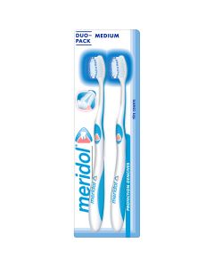 Brosse à dents Meridol Protection Gencives medium x2