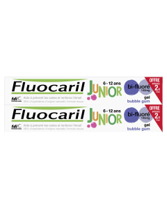Fluocaril Dentifrice Junior Bubble 2x75ML