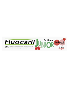 Fluocaril Junior, Dentifrice 6-12ans, Fruits Rouges, 75ml