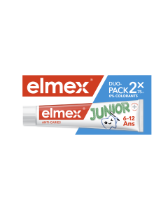 ELMEX JUNIOR DENTIFRICE ENFANTS 2x24x75ml