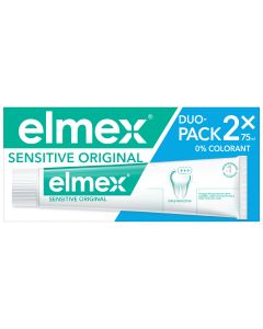elmex® Sensitive Original Dentifrice 0% Colorant 2x75ml