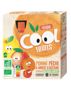 Cool Fruits Pomme de Provence Pêche & Abricot d'Occitanie Bio