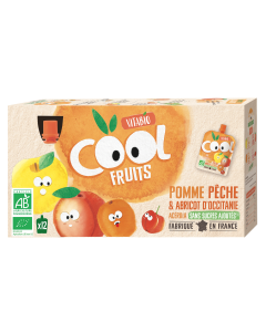 Cool Fruits Pomme de Provence Pêche & Abricot d'Occitanie Bio