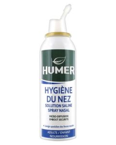 Humer - Spray nasal Hygiène du nez - Format familial : dès 1 mois - Solution saline - 100ml