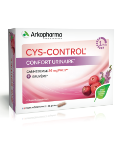 Cys-Control Confort Urinaire Canneberge, Bruyère, 60 gélules
