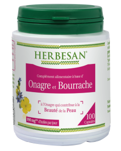 HERBESAN ONAGRE BOURRACHE - 100 capsules