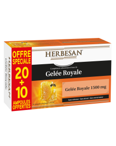 Herbesan Gelée Royale 1500MG - 20x15ML +50% Offert