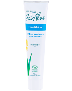 PURALOE dentifrice bio à l'aloé véra 70% tube 75ml