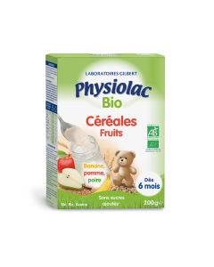 PHYSIOLAC CEREALES FRUITS 200G CERTBIO
