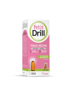 Petit Drill, sirop toux sèche enfants glycérol végétal 125ml + pipette, dispositif médical