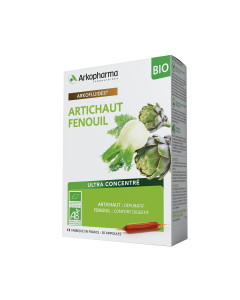 ARKOFLUIDES BIO Artichaut / Fenouil 20 amp. x 10 ml