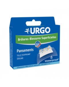 URGO BRULURES PANSEMENT WATERPROOF PETIT FORMAT X6