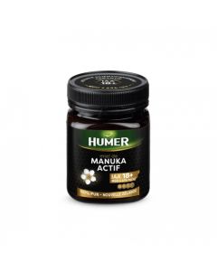 Humer  - Miel de Manuka Actif IAA® 18+ - Plus haut niveau d'activité - Minimum 696mg/kg de méthylglyoxal - 250g