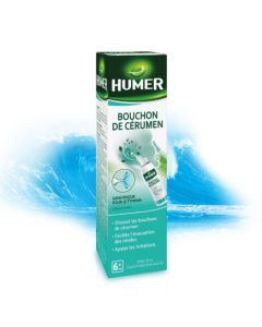 Humer - Bouchon de cérumen - 99% naturel - Spray auriculaire 50ml