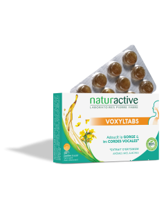 Naturactive - ORL - Voxyltabs aux essences Gorge et Cordes vocales 24 pastilles