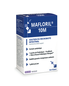 Mafloril®-10M Soutient la flore intestinale - Etui de 30 gélules végétales sous blister