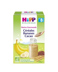 Céréales Bananes Cacao boîte 250g dès 8 mois BIO