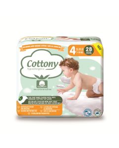 COTTONY COUCHES BEBE T4 (7-18 Kg)-paquet 28 couches