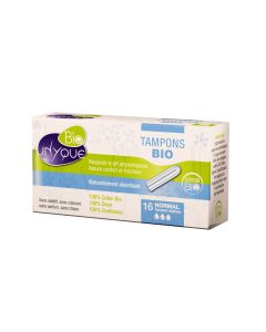 Tampon  Applicateur 100% coton Bio Normal  Bte 16