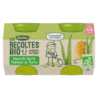 BLEDINA LES RECOLTES BIO Haricots Verts Pommes de Terre 2x130g Dès 4/6 Mois