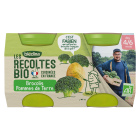 BLEDINA LES RECOLTES BIO Brocolis Pommes de Terre 2x130g Dès 4/6 Mois