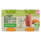 BLEDINA LES RECOLTES BIO Patates Douces 2x130g Dès 4/6 Mois