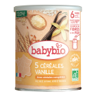 5 Céréales Vanille Riz, Blé, Avoine, Seigle, Quinoa Bio