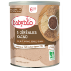 5 Céréales Cacao Riz, Blé, Avoine, Seigle, Quinoa Bio