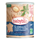 5 Céréales Camomille Verveine Fleur d&#039;Oranger Riz, Blé, Avoine, Se Bio