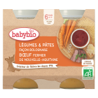 Légumes Pâtes façon bolognaise Boeuf fermier de Nouvelle-Aquitaine Bio