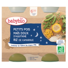 Petits pois Maïs doux d&#039;Aquitaine Riz de Camargue Bio