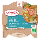 Méli-Mélo de Légumes de nos Régions Saumon Riz de Camargue Oseille Bio