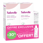 SAFORELLE SOIN LAVANT DOUX DUO 2X500 ML + FLACON SLD 100 ML OFFERT