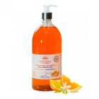 FREESENS Savon Naturel de Marseille à la Fleur d&#039;ORANGER  Fl. 1 Litre