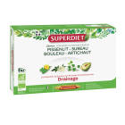 QUATUOR PISSENLIT DRAINAGE BIO Pissenlit, Sureau, Bouleau, Artichaut - 20 ampoules de 15ml