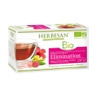 HERBESAN INFUSION HIBISCUS ELIMINATION BIO Hibiscus, Thé vert, Bouleau, Chiendent - 20 sachets