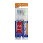 Pierre Fabre Oral Care - Elgydium - Brosse à dents Interactive Souple Offre spéciale trio dont 1 offerte