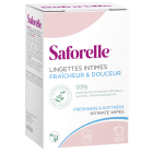 SAFORELLE LINGETTES INTIMES BOITE DE 10 SACHETS INDIVIDUELS NEW