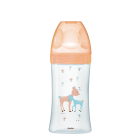 Biberon Sensation+ Anti-Colique VERRE 270ml BEIGE BICHE 0-6 mois tétine plate débit 2